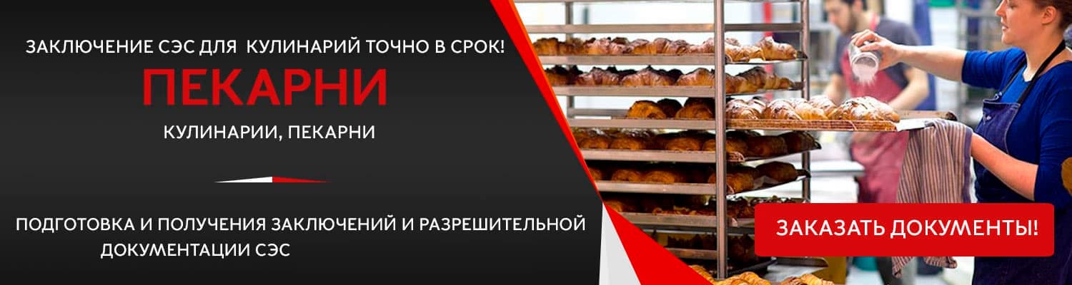 Документы для открытия пекарни в Жуковском